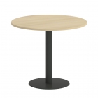 Стол журнальный круглый Рива HOME OFFICE VR.SP-5-90.1 Дуб Аттик/Антрацит металл