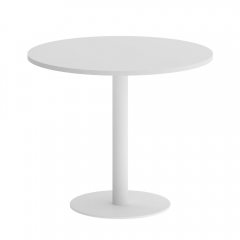 Стол журнальный круглый Рива HOME OFFICE VR.SP-5-90.1 Белый/Белый металл