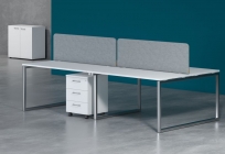 Стол письменный левый Skyland XTEN-Q XQCET 149 L Белый Алюминий