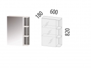 Зеркало с полками лев/прав Витра Денвер 400.17