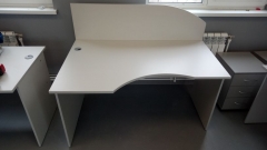 Стол криволинейный левый Рива Riva А.СА-2 Л Серый