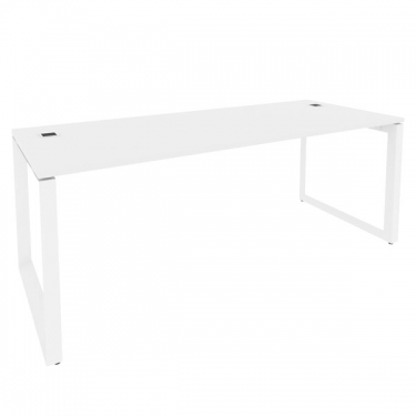 Стол рабочий руководителя на О-образном м/к ONIX Рива O.MO-SRR-6.8 Белый Бриллиант
