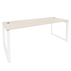 Стол рабочий руководителя на О-образном м/к ONIX Рива O.MO-SRR-6.8 Денвер Светлый/Белый