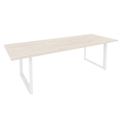 Стол переговорный на О-образном м/к ONIX Рива O.MO-PRG-25 Денвер Светлый/Белый