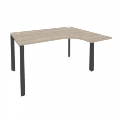 Стол эргономичный правый на П-образном м/к Рива ONIX O.MP-SA-3R Дуб Аттик/Антрацит