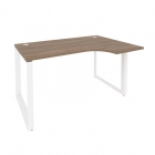 Стол эргономичный правый на О-образном м/к Рива ONIX O.MO-SA-2R Дуб Аризона/Белый