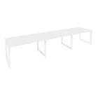 Стол переговорный 3 столешницы Рива ONIX O.MO-PRG-3.3 Белый Бриллиант