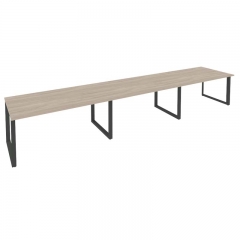 Стол переговорный 3 столешницы Рива ONIX O.MO-PRG-3.4 Дуб Аттик/Антрацит