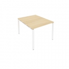 Переговорный стол 1 столешница Рива Metal System Б.ПРГ-1.1 Акация/Белый