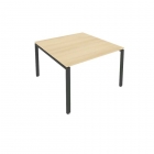 Переговорный стол 1 столешница Рива Metal System Б.ПРГ-1.2 Акация/Антрацит