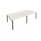 Переговорный стол 2 столешницы Рива Metal System Б.ПРГ-2.3 Наварра/Антрацит