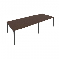 Переговорный стол 2 столешницы Рива Metal System Б.ПРГ-2.4 Венге/Антрацит