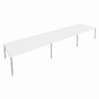 Переговорный стол 3 столешницы Рива Metal System Б.ПРГ-3.5 Наварра/Антрацит