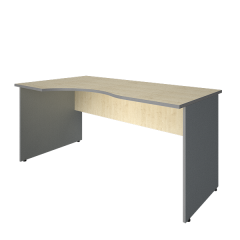 Стол криволинейный левый Рива Riva А.СА-1 Л Клен/Металлик