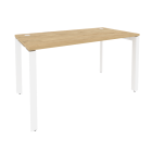 Стол рабочий на П-образном м/к Рива ONIX O.MP-SP-3.7 Тиквуд Светлый/Белый