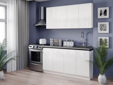 Шкаф для посуды 600 с 4 дверями Любимый дом Шервуд ЛД 281.470.000.156 Белый Белый глянец