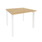 Стол переговорный 1 столешница Рива ONIX O.MP-PRG-1.1 Тиквуд Светлый/Белый