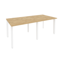 Стол переговорный 2 столешницы Рива ONIX O.MP-PRG-2.1 Тиквуд Светлый/Белый