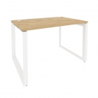 Стол рабочий на О-образном м/к Рива ONIX O.MO-SP-2.8 Тиквуд Светлый/Белый