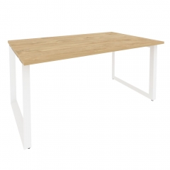 Стол переговорный 1 столешница Рива ONIX O.MO-PRG-1.4 Тиквуд Светлый/Белый