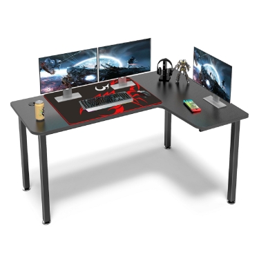Стол геймерский угловой Eureka EUREKA ERK-CD-L01R-60B Black