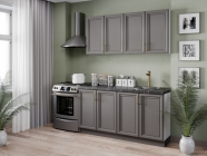 Кухонный гарнитур Любимый дом Джелатто 07 Белый Оникс серый