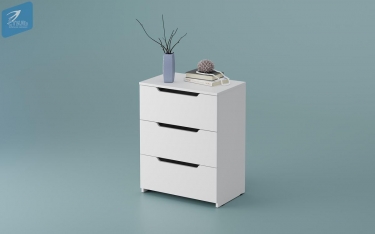 Комод МАГ-РИВЕР КМ-001 Лайт Белый