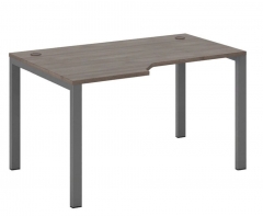 Стол эргономичный левый на металлоопорах POINTEX New Line NLN36322434 Дуб шамони темный