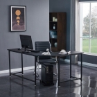 Угловой письменный стол ESF KIWI Черный BK