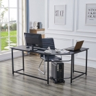 Угловой письменный стол ESF KIWI Черный BK