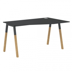 Стол эргономичный правый Skyland Forta FCT 1367 R Черный графит Дуб Гамильтон