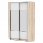 Шкаф-купе Аларти YA-230х1250-4ДСС-Белый-D3D3