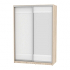 Шкаф-купе Аларти B-230х160х60-2ДСС-Белый-D9D10