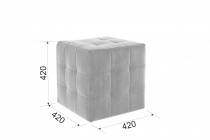 Пуф Мебельсон Рубик 2 PM-003.2 медовый велюр