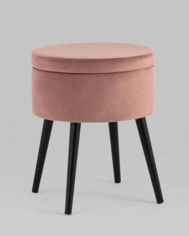 Пуф Stool Group Клайс с ящиком велюр Пыльно-розовый