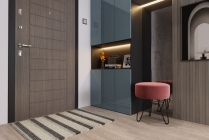 Пуф SILVA Берг Модель 050 Ультра коралл