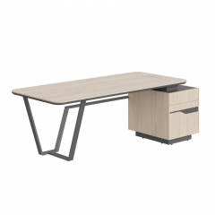 Стол руководителя правый Skyland Line СФ-571101.1 Дуб светлый Черный графит