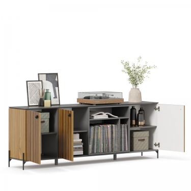 Комод Любимый дом Элиот ЛД 414.070.000 Оникс Серый/Орех фактурный