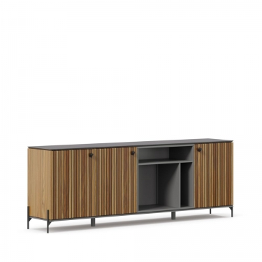 Комод Любимый дом Элиот ЛД 414.070.000 Оникс Серый/Орех фактурный