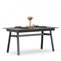 Стол обеденный 1600 Любимый дом Элиот ЛД 414.100.000 Оникс Серый/Черный
