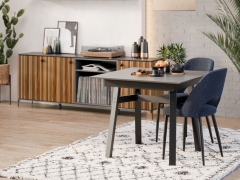 Гостиная Любимый дом Элиот 4 Оникс Серый/Орех фактурный