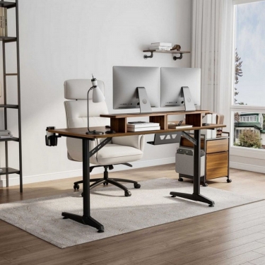 Стол для компьютера для геймеров EUREKA GIP 60, Walnut Eureka EUREKA GIP 60 Walnut
