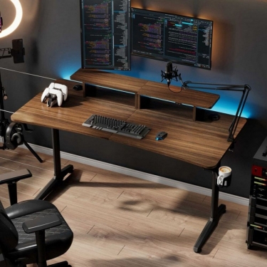 Стол для компьютера для геймеров EUREKA GIP 60, Walnut Eureka EUREKA GIP 60 Walnut