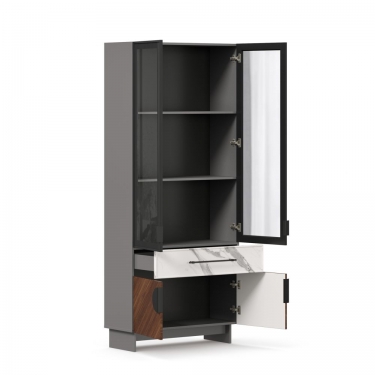 Шкаф комбинированный 880 Любимый дом Вилена ЛД 138.150.000 Оникс Серый/Орех/Монте белый