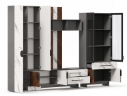 Набор мебели для гостиной Любимый дом Вилена 3 Оникс Серый/Орех/Монте белый