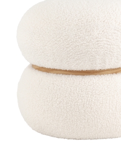 Пуф Stool Group Полли S Тедди белый