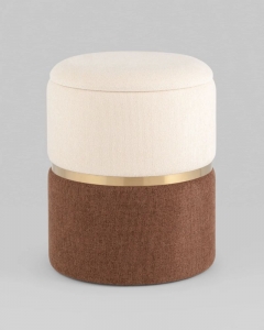 Пуф Stool Group Кэрри с ящиком шенилл Коричневый