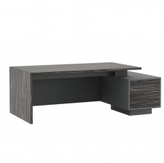 Стол письменный на опорной тумбе POINTEX DALI DLI37210012 Эбен Антрацит