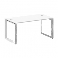 Стол рабочий руководителя на О-образном м/к Рива ONIX DIRECT LUX M-O.MO-SRR-4.8 Белый бриллиант