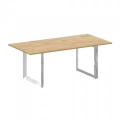 Стол переговорный на О-образном м/к Рива ONIX DIRECT LUX M-O.MO-PRG-19 Тиквуд светлый